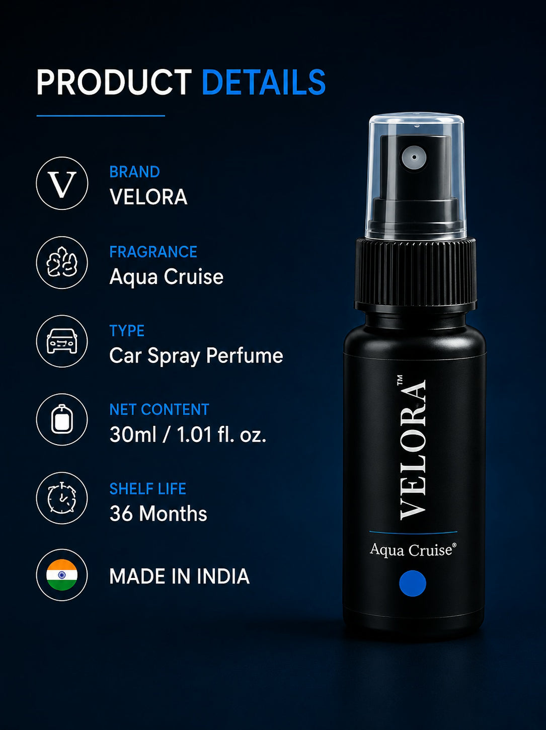 Velora Aqua Cruise Car Spray
